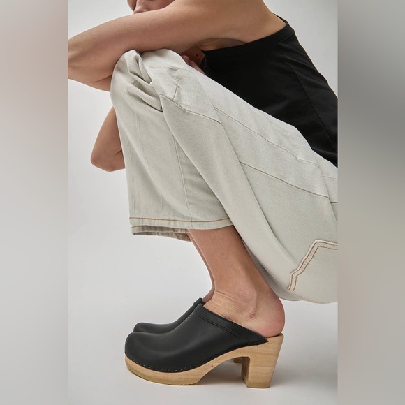 NO.6 Old School Clog on High Heel in Black EU 41 / US 10.5 - 11) - Picture 1 of 9